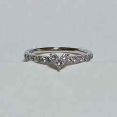 STAR JEWELRY　Pt ミステリアスハート リング 7号 MYSTERIOUS HEART RUBY PINKIE RING(2ZR1481)K18 ピンキーリング