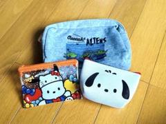 ポーチ　小物入れ　ハローキティ　ポチャッコ　リトルグリーメン