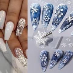 〈未使用〉雪の結晶ネイルスタンプモールド