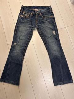 【美品】TRUE RELIGION フレアデニム 503 W29 レディース TRUE RELIGION 【値下げ】TRUE #503 Destroyed デストロイタイプ