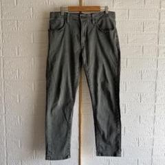 ユニクロ【M】ワークパンツ／ウエストゴムベルト ドローコード ほぼ綿パンツ 伸縮