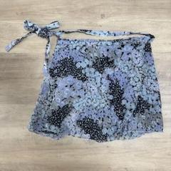 ◎即日発送　バレエスカート　花柄ショート巻きスカート