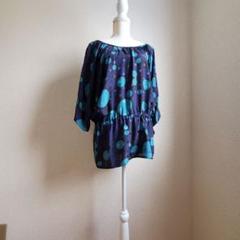 petit poudre　水玉　ドット　ブルー　チュニックのサムネイル