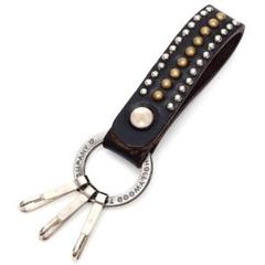 未使用 HTC ヴィンテージ キーホルダー レザー スタッズ 希少品 90s 黒 未使用 HTC ヴィンテージ キーホルダー レザー スタッズ 希少品