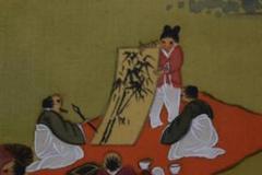 紫鳳/西園雅集図/山水人物図/掛軸/名家伝来/AA-106 紫鳳/西園雅集図/山水人物図/掛軸/名家伝来/AA-106 - メルカリ