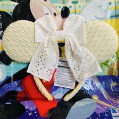 新作 ディズニー レースリボン ミニー カチューシャ イエロー