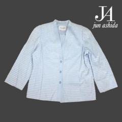08T841☆ jun ashida 薄手 フリンジ ジャケット 大きいサイズ
