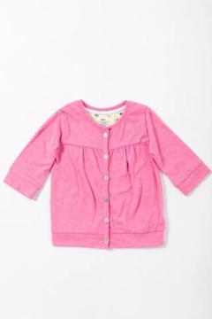 【70%OFF】新品子供服ベビー服90 ピンク7分袖カーディガン女の子UNICA