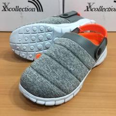 *新品*レディース*M*超軽量 幅広 クロックス サンダル シューズ*グレー
