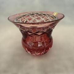 カガミクリスタル CINQ COULEUR 『ローズボール』　花瓶　大サイズ カガミクリスタル サンクラール ローズボール フラワーベース