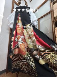 日向向日葵　着物リメイクワンピース No.538.No.539 akari 日向向日葵 着物リメイク テントラインワンピースNo.444