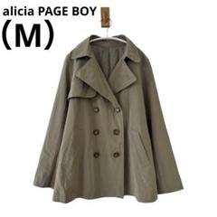 0291aliciaPAGEBOYアリシアページボーイアウターカーキMレーヨン混
