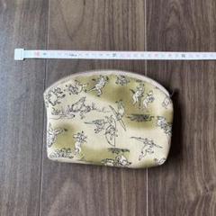 鳥獣戯画プリントポーチ