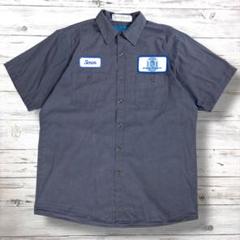 cintas 半袖シャツ ワッペンデザイン L グレー 0881