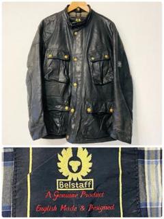 希少・美品　ベルスタッフ　トライアルマスター　レザーライダース　ベルト　ブラック 希少・美品 ベルスタッフ トライアルマスター レザーライダース