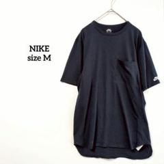ナイキ Tシャツ ネイビー ポケット付き ポケット付 ドライフィット t4329