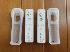wiiリモコン（白）カバー付き2本 除菌/清掃/動作確認済みセット