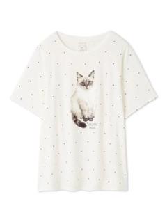 【ポイント10倍】 CATドット柄 Tシャツ メルカリ - ジェラートピケ 新品未使用 ルームウェア・パジャマ