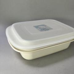 新品未使用　タッパーウェア タッパーウェーブ角形　ホワイト 蓋付き　すのこ付き 楽天市場】タッパー MMボール 小 950ml すのこ付 B0144
