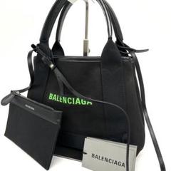 希少美品　バレンシアガ　ネイビーカバスXS 2way ショルダーバッグ　ポーチ