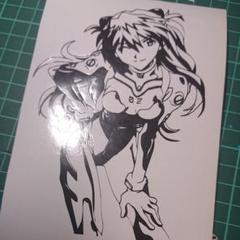 カッティングステッカー エヴァンゲリヲン アスカ・ラングレー