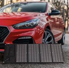 最先端技術&高効率な単結晶ソーラーパネル3枚搭載❣停電時のモバイル電源確保❤️