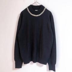 【earth music&ecology】（M）パール付きハイネックニット/上品