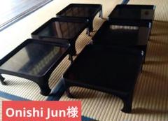 骨董】足付き膳 6膳 漆器 漆塗り 木製 - メルカリ