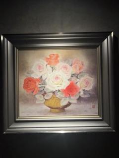 卸し売り購入 小川立夫 【薔薇】 肉筆日本画 直筆印あり - メルカリ 絵画