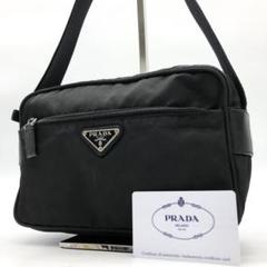【近現行】Gカード付き プラダ ショルダーバッグ カメラバッグ ナイロン 黒 PRADA - 【近現行】Gカード付き プラダ ショルダーバッグ カメラ