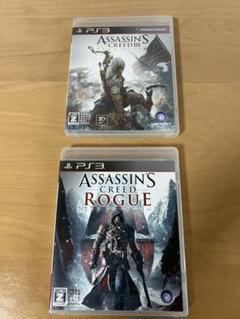 PS3ソフト アサシン クリード III & ローグ 2点セット