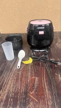 1.5合炊き　CHULUX 炊飯器 黒とピンクのサムネイル