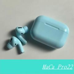 【新品】MaCa pro ワイヤレスイヤホン ブルー ◇