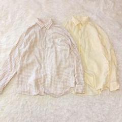 UNIQLO ユニクロ (L) リネンシャツ 長袖 2点セット