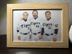 阪神タイガース　レジェンドデー　当たり商品　クッション　掛布　岡田　バース 阪神タイガースレジェンズDay バース・掛布・岡田 伝説のバック