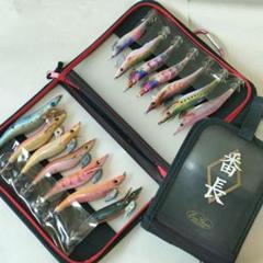 エギ 14個セット ジッパーケース付き ラトル　エギ王　DUAL DAIWA エギ 14個セット ジッパーケース付き ラトル エギ王 DUAL DAIWA