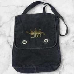 （激レア）80s90s old Stussy 折れクラウン ショルダーバック