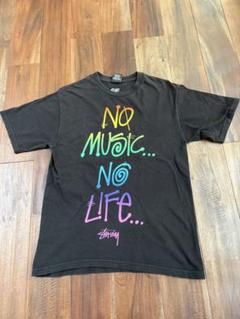 STUSSY タワレコ コラボ NO MUSIC NO LIFE STUSSY × Tower Records Collaboration T-shirt30th Anniversary