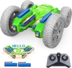 【光る！】ラジコンカー 子供向け スタントカー 360度両面ロールラジコン