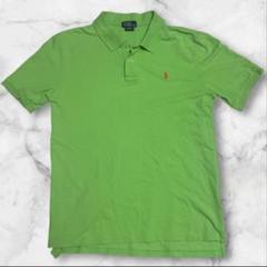 【美品】ポロラルフローレン　ポロシャツ　グリーン　XL（18-20）