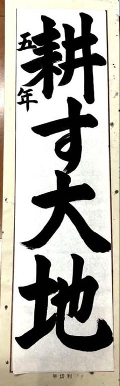 JA共済書道手本 5 年生　条幅