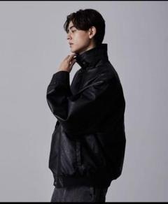 CLEL】Vintage Design Blouson/ヴィンテージデザイン合皮