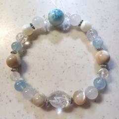 ラリマー＊癒され過ぎちゃう♡海の煌めきブレスレット