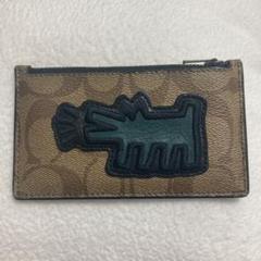 ☆新品箱入☆COACHコインケース/キーフック/カードケース青ドット柄 ☆新品箱入☆COACHコインケース/キーフック/カードケース青ドット柄