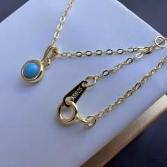 n142d【天然石✧】ターコイズネックレス　再入荷　K14仕上げ　人気商品　水色 n142d【天然石✧】ターコイズネックレス再入荷K14仕上げ人気商品水色