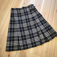 BURBERRY LONDON ネイビー　ツイード　スカートスーツ　L M BURBERRY - Vintage バーバリー Burberrys セットアップ