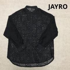 JAYRO クロシェレースバンドカラーシャツ