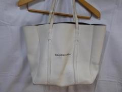 BALENCIAGA ホワイトトートバッグ ポーチ付 454A - メルカリ