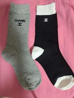正規CHANELハイソックス♡新品未使用 ハイブランドChanel 靴下 シャネル ソックス レディース 高品質