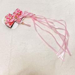 ⭐️扇子ヘアクリップ　着物　振袖　成人式　七五三　ピンク　２個セット 髪飾り